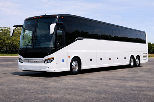 56-passenger charter bus available for charter in Gresham, OR